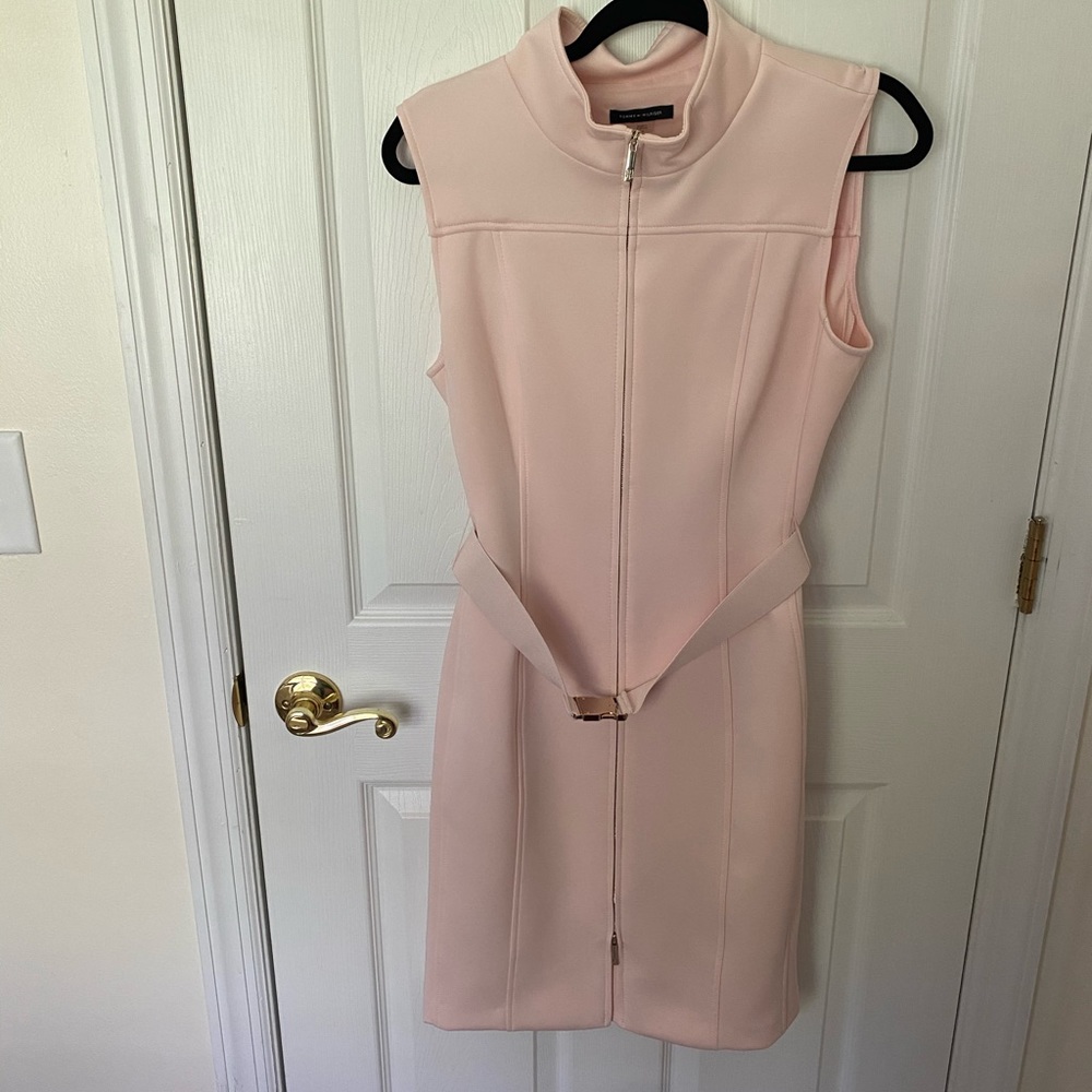 Tommy Hilfiger blush belted dress